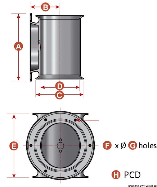 Anodo di ricambio per thruster LEWMAR
