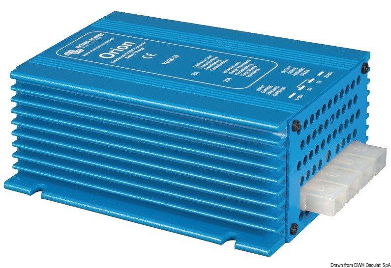 Convertitore di tensione VICTRON DC/DC di potenza non isolato, utilizzabile anche come carica batteria - Solo versione con uscita regolabile