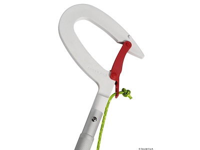 Gancio d'accosto telescopico per ormeggio alle boe 