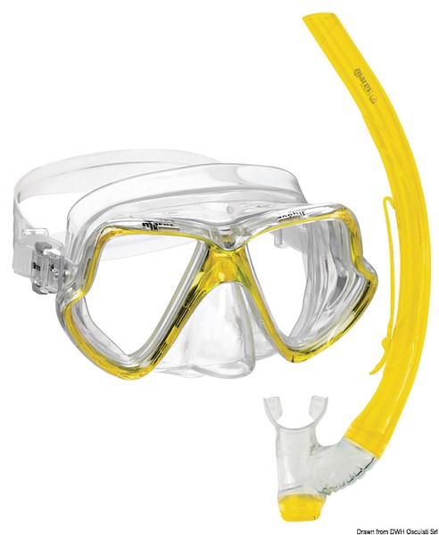 Set maschera e boccaglio MARES modello Zephir