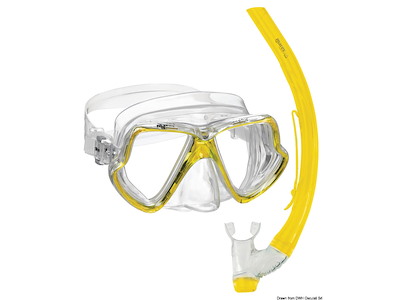 Set maschera e boccaglio MARES modello Zephir