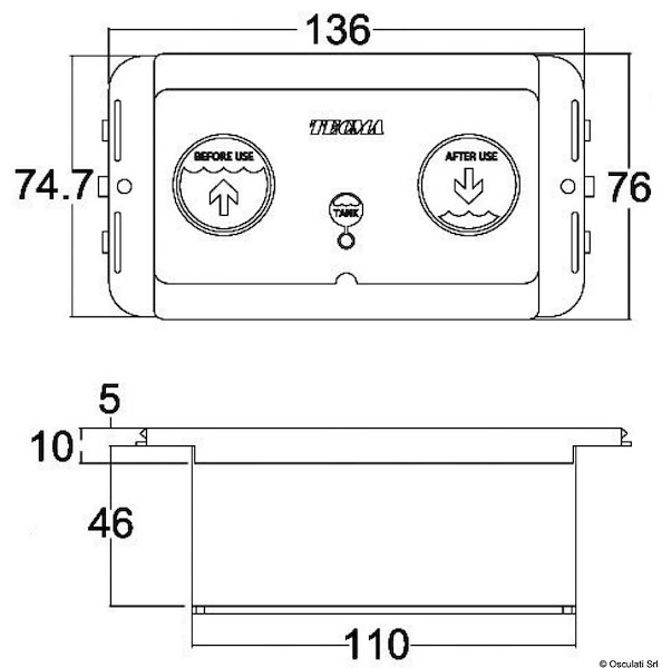 Ricambi per WC elettrici TECMA
