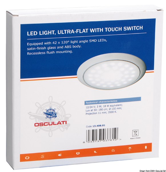 Plafoniera LED a sporgenza ridotta