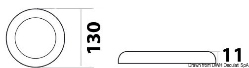 Plafoniera LED a sporgenza ridotta