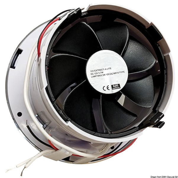 Faretto LED da incasso con aspirazione Extract and Light