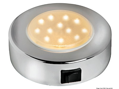 Plafoniera Sun 10 LED cromato 
