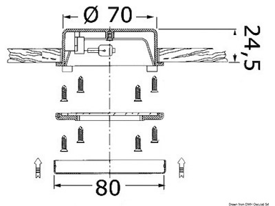 Faretto Hydra inox lucido 10 W 