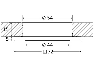 Plafoniera LED ad incasso ridotto Propus dimmerabile