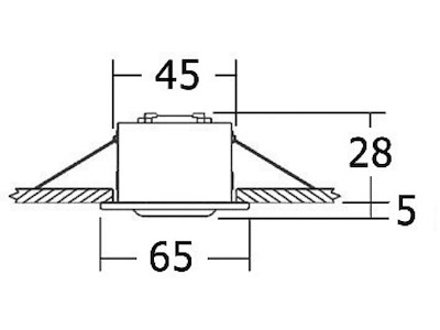 Plafoniera Altair lucida LED HD 