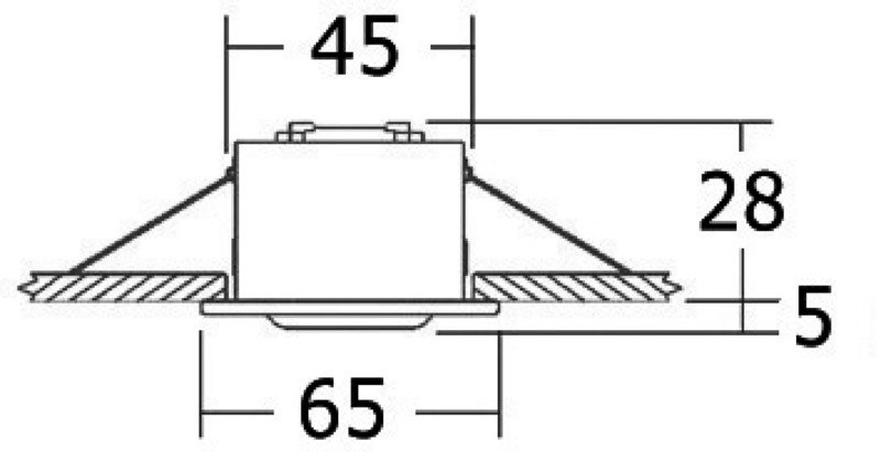 Plafoniera Altair lucida LED HD 