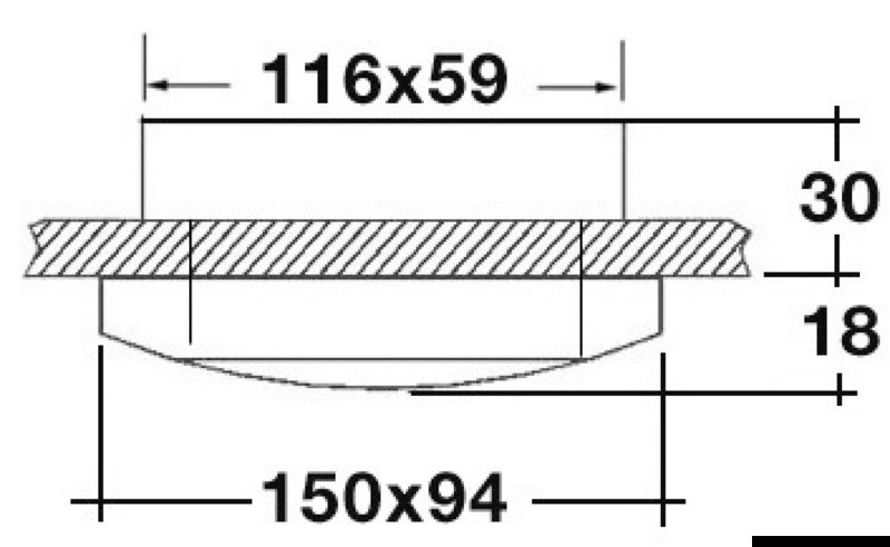 Plafoniera Phad LED lucida  