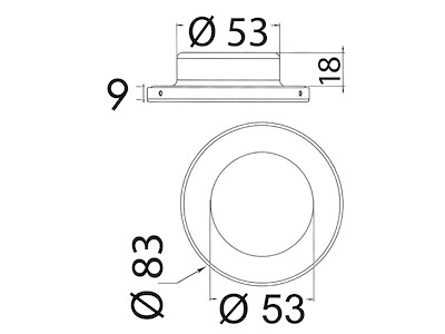 Plafoniera Montserrat lucidata a specchio 
