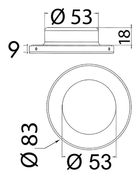 Plafoniera Montserrat lucidata a specchio 