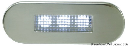 Luce di cortesia LED da incasso - frontale