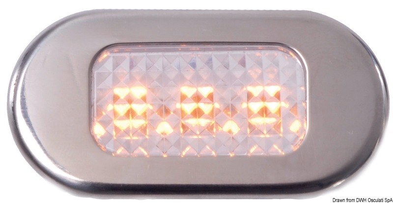 Luce di cortesia LED da incasso - frontale
