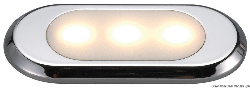 Luce di cortesia Oculus ultra piatta - frontale
