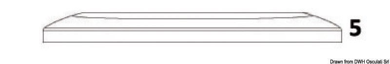 Luce di cortesia Oculus ultra piatta - frontale