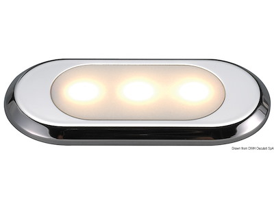 Luce di cortesia Oculus ultra piatta - frontale