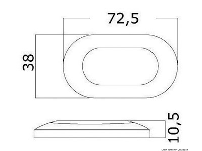Luce di cortesia LED senza incasso - frontale