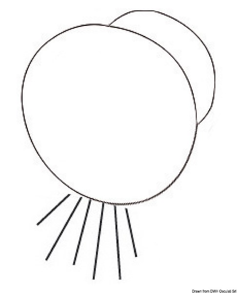 Luce di cortesia a LED da incasso - verso il basso