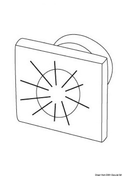 Luce di cortesia a LED da incasso - frontale