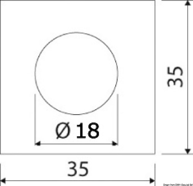 Luce di cortesia a LED da incasso - frontale