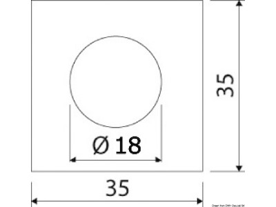 Luce di cortesia a LED da incasso - frontale
