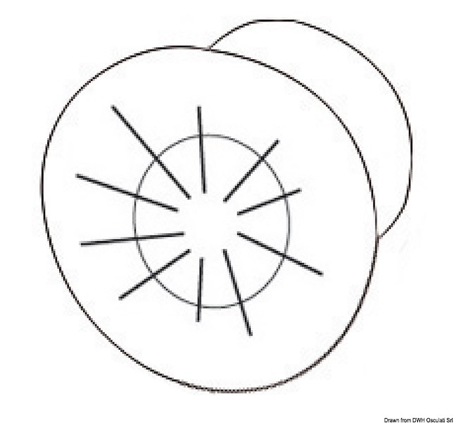 Luce di cortesia a LED da incasso - frontale