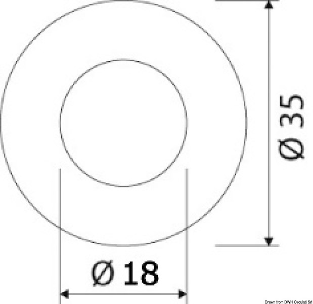 Luce di cortesia a LED da incasso - frontale