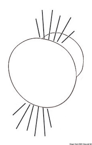 Luce di cortesia a LED da incasso - doppia verso il basso e verso l'alto