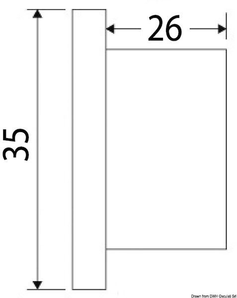 Luce di cortesia a LED da incasso - doppia verso il basso e verso l'alto