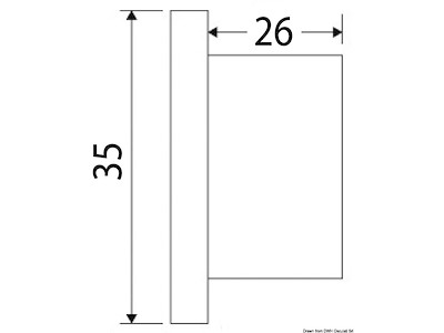 Luce di cortesia a LED da incasso - doppia verso il basso e verso l'alto
