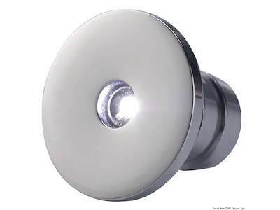 Luce di cortesia LED da incasso Apus-r - frontale