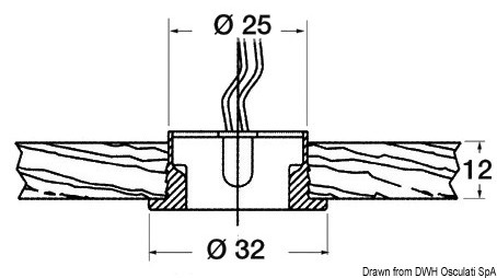 Luce di cortesia LED da incasso FORESTI E SUARDI Circinus