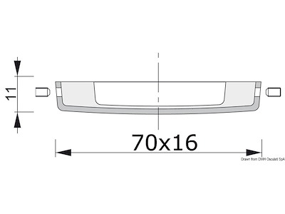 Luce di cortesia LED senza incasso FORESTI E SUARDI Andromeda - verso il basso