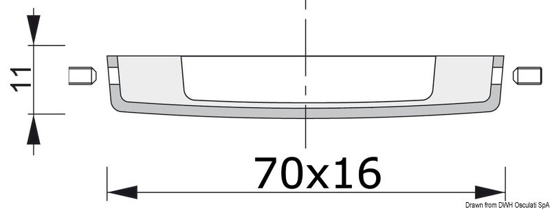 Luce di cortesia LED senza incasso FORESTI E SUARDI Andromeda - verso il basso