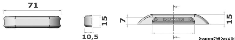 Luce di cortesia LED senza incasso