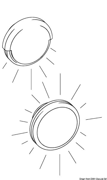 Luce di cortesia LED da incasso Tilly - frontale o verso il basso