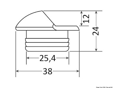 Luce di cortesia LED da incasso Alcor - verso il basso