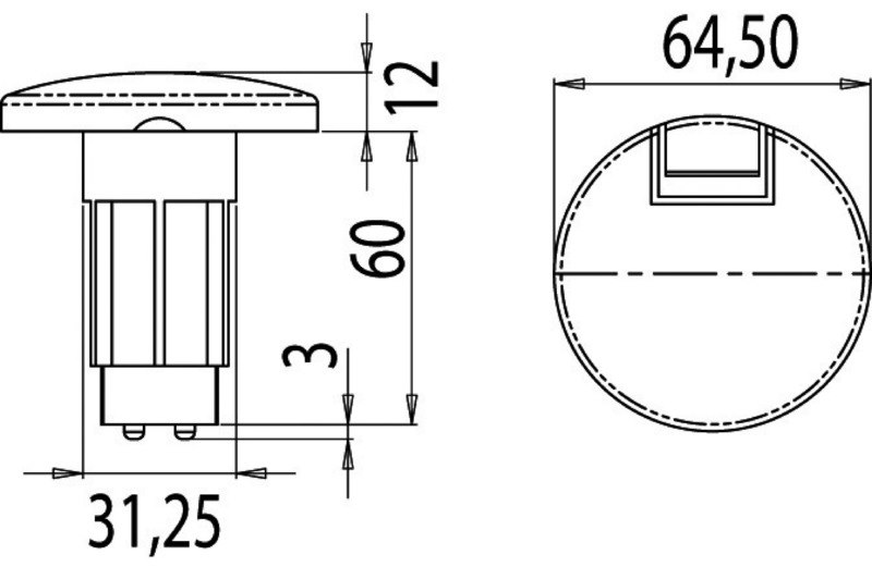 Basetta 63*64*31 mm per 13.440.03 