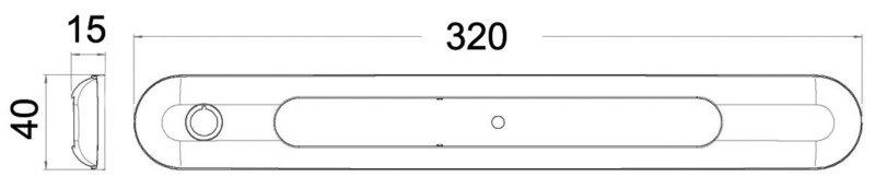 Plafoniera a LED da appoggio stagne