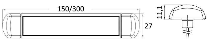 Luce LED da appoggio stagna