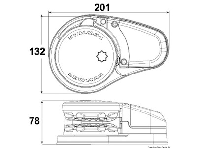 Kit verricello LEWMAR VX1 basso (300 W e 500 W)
