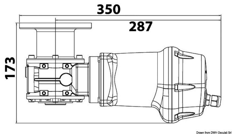 Kit verricello LEWMAR VX1 basso (300 W e 500 W)