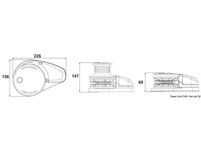 Kit verricello LEWMAR VX2 basso/alto (1000 W)