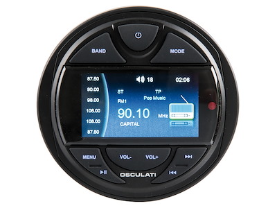 Radio da cruscotto con telecomando e antenna DAB inclusa