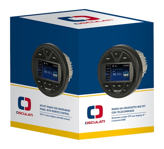Radio da cruscotto con telecomando e antenna DAB inclusa