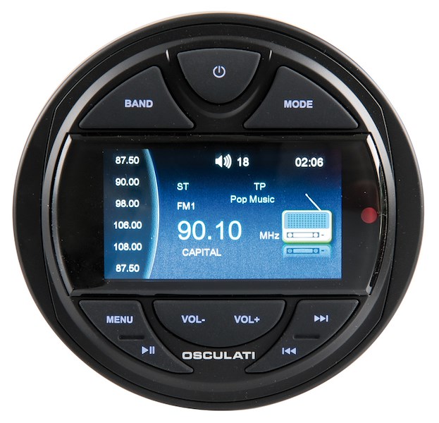 Radio da cruscotto con telecomando e antenna DAB inclusa