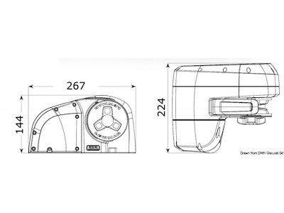 Kit verricello LEWMAR HX1 basso (500 W e 800 W)