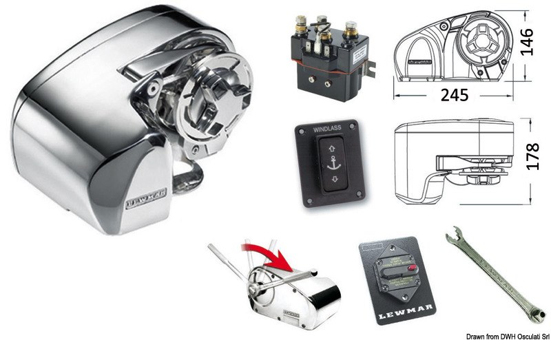 Verricello LEWMAR Pro-Series 1000